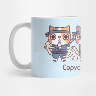 Cute Ninja Cats Copycat Ninjutsu Funny Mug